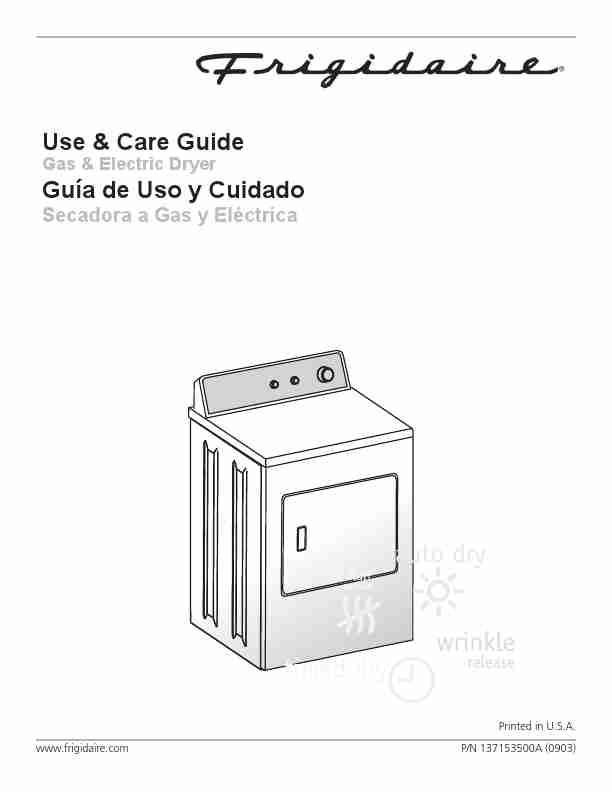 Frigidaire Clothes Dryer 137153500A-page_pdf